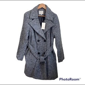 NWT A New Day Classic Dark Heather Pea Coat L